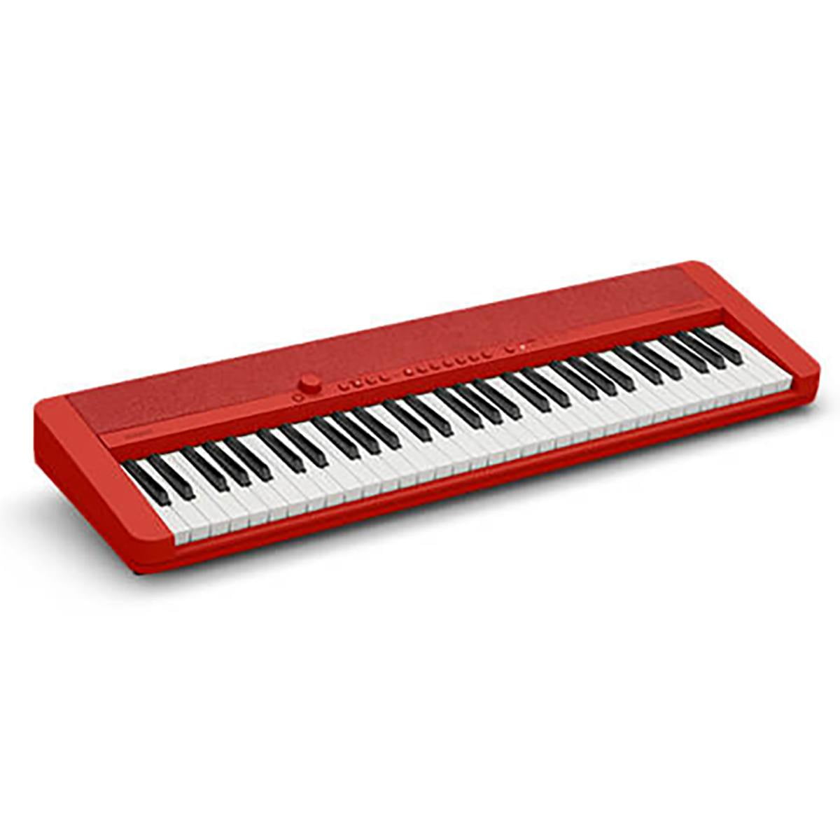 Casio CTS1 61-Key Portable Electronic Piano, Red