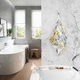 thumbnail image 2 of Yayeee 100% Cotton Hand Towels for Bathroom 16" x 28" Soft Absorbent Kitchen Towel, Yellow Floral, 2 of 7