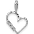 thumbnail image 4 of 10K White Gold Aa 1/20Ct. Diamond Heart Pendant - Jbsp, 4 of 5