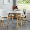 thumbnail image 3 of Pemberly Row 36" Round Faux Marble Round Dining Table in Natural, 3 of 6