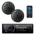 thumbnail image 1 of Pyle PLMRKT46BK 5.25 Inch Bluetooth Marine Receiver Stereo & Speaker Kit, Black, 1 of 7