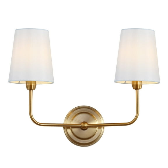 Two Light Wall Sconce Brass