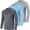 GREYBLUEDGRAY, variant on Mens UPF 50+ Swim Shirts Outdoor Long Sleeve Sun Protection Workout Shirts for Athletic,Running,Fishing,Hiking