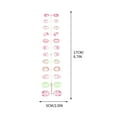 thumbnail image 3 of 24Pcs Flower Press on Nails Short Square Fake Nails with Daisy Design Flower False Nails Acrylic Nails Flower Nails Press ons Glossy Stick on Nails Full Cover Glue on Nails for Women Girls, 3 of 4