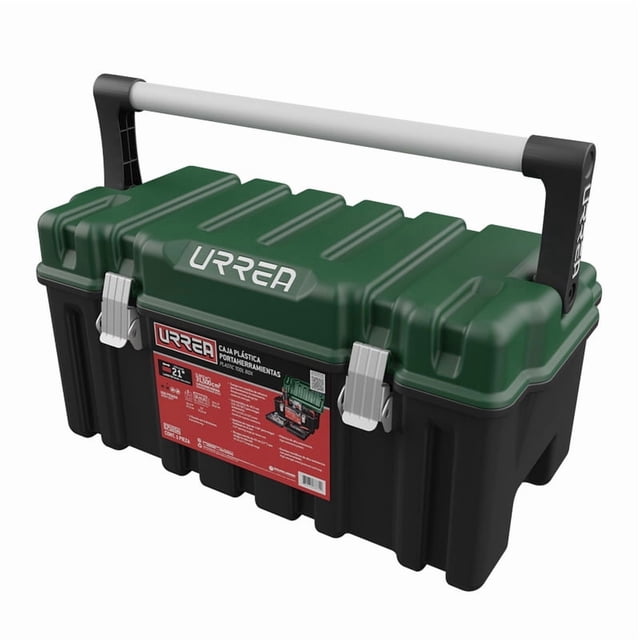 Cajas de Herramienta Plástica de 21" con Tapa Verde Oscuro