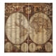 thumbnail image 1 of Cortina de ventana Mapa del mundo impermeable Mapa Histórico Geografía Impresiones Cortinas Tela Decoración del hogar para el dormitorio M 2pcs sidaley HA010985-02, 1 of 7