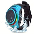 thumbnail image 3 of Altavoz Bluetooth resistente al agua Sidaley con correa de silicona suave color rojo, 3 of 6