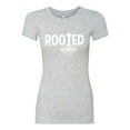 thumbnail image 2 of Wild Bobby Pray. Inspirational/Christian Women Slim Fit Junior Tee, Heather Grey, XX-Large, 2 of 5