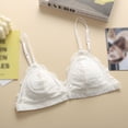 thumbnail image 2 of Wuffmeow French Bra Without Steel Ring Sexy Lace Thin Summer Sling Triangle Cup Breast Wrap Underwear, 2 of 8