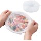 thumbnail image 1 of FZFLZDH - 6 fundas elásticas de silicona para alimentos, de grado alimenticio platino, sin BPA, flexibles, reutilizables, duraderas y expandibles, ecológicas, color blanco, 1 of 8
