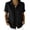 #172-Black, variant on Tops for Women Short Sleeve Loose Fit Solid Color Turndown Collar Button Down Shirts Lightweight Cotton for Office Daily Wear