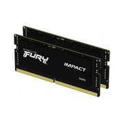 Kingston KF560S38IBK2-32 FURY Impact Black - 32GB (16GB x2) DDR5 6000MT/s Memory - SODIMM - Ram Module