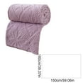 thumbnail image 3 of Lilixerw Household Flannel Fleece Blanket with Four-leaf Clover Design Pattern,Soft Thick Winter Nap & Air Conditioning Throw,Cozy Microfleece Bed Sofa Blanket 39.37x27.56 Inch,Purple, 3 of 6