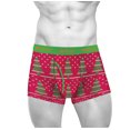 thumbnail image 2 of Two Left Feet 'Knit Wit' Christmas Trees Men's Trunk Boxer Brief Underwear., 2 of 3