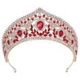 thumbnail image 3 of Tiara nupcial Salvador Corona boda Mujer novia Diadema Accesorio para el cabello rojo, 3 of 10