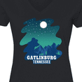 thumbnail image 4 of Inktastic Smoky Mountains Gatlinburg Tennessee with Bear Women's V-Neck T-Shirt, 4 of 5