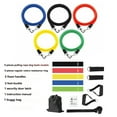 thumbnail image 3 of Gradient-Colored 11-Piece Resistance Band & Rope Kit with TPE Rubber Construction – Lightweight, Portable Full-Body Strength Training Set for Men & Women, Includes 5 Resistance Bands, 5 Standard, 3 of 6