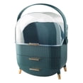 thumbnail image 4 of lionlar Cosmetic Organizer Portable Cosmetic Storage Box Dust Display Box Organizer Green, 4 of 6