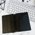 thumbnail image 6 of Slccxzc PU Leather Black A5 Notebook Cover with Pen Holder Card Slots Refillable Journal Case 1-Piece, 6 of 7