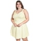thumbnail image 5 of Vestido con bordado de flores Roman Fashion /Tallas Extras, 4129 (Amarillo) amarillo 38, 5 of 6