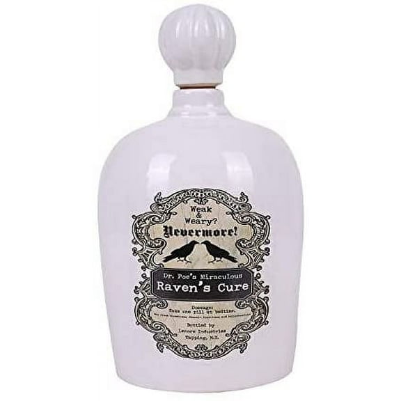 Ceramic Witchcraft Mad Doctor Nevermore Ravens Cure Dr Poe Miracle Potion Bottle