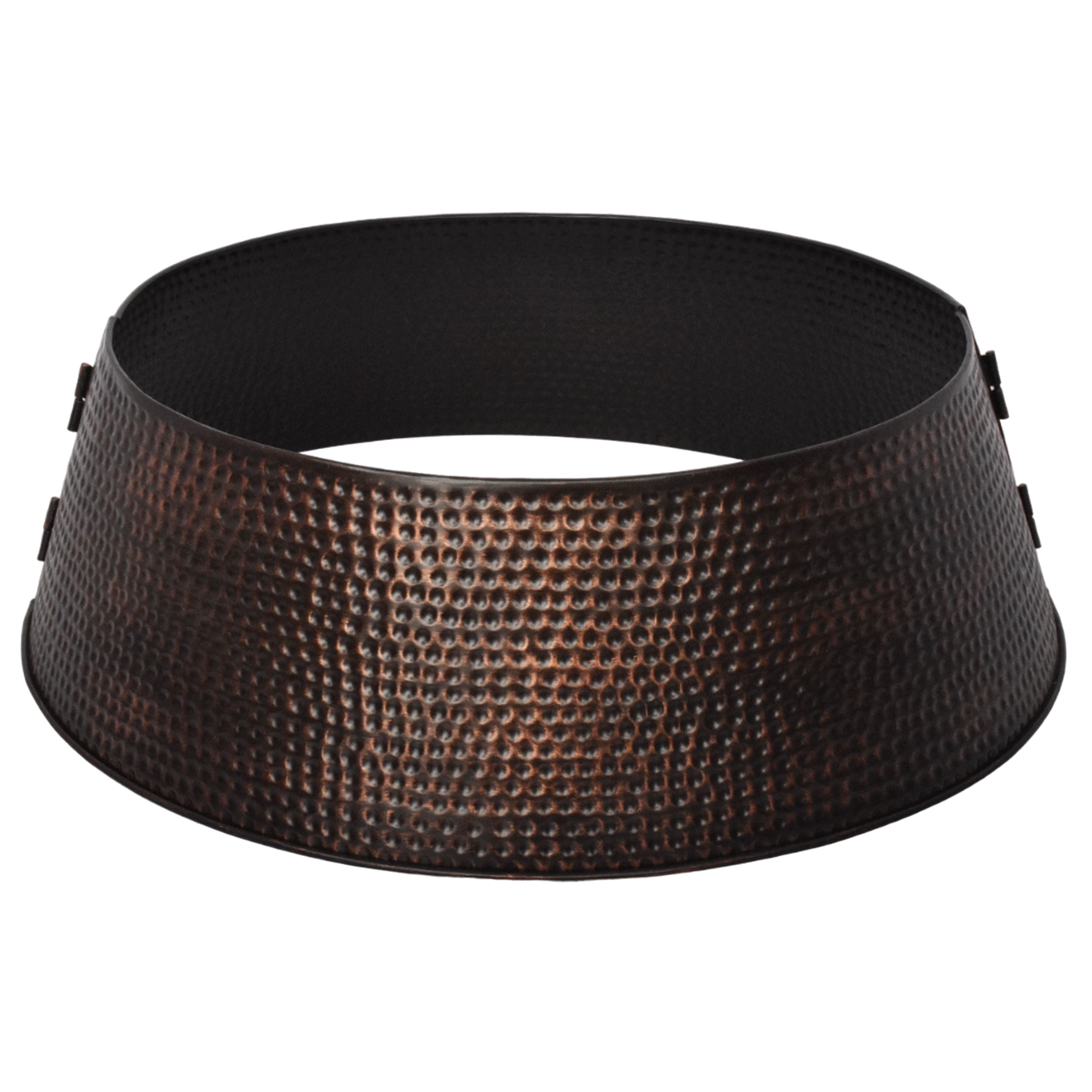 Collier de sapin en métal Holiday Time, finition marron brossé, décoration de Noël, 27 pouces 27-inch cache-pied de sapin metallique