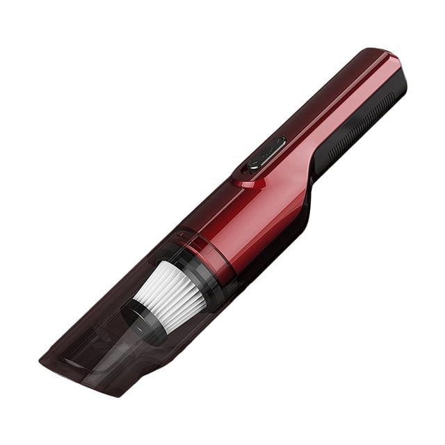 Aspirador de Mano Inalámbrico para Automóvil, Portátil, Liviano, con Carga USB, , 4500PA, Húmedo Y Seco, Reutilizable, Apto para Escritorio, Li rojo Macarena Aspiradora Inalámbrica
