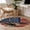 Red, variant on American Flag Round Area Rug 4 FT, Non Slip Indoor Outdoor Rug, Eagle Blue Red USA Flag Retro Washable Soft Circular Carpet Non-Shedding Floor Mat for Coffee Table Nursery Foyer Balcony