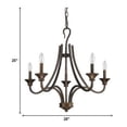 thumbnail image 5 of Michelle 5-Light Oil-Rubbed Bronze Chandelier, 5 of 5