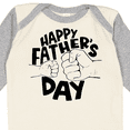 thumbnail image 4 of Inktastic Happy Father's Day Parent-Child Fist Bump Boys or Girls Long Sleeve Baby Bodysuit, 4 of 5