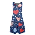 thumbnail image 5 of CCRFTGI 4th of July Dresses for Child Girls Size 8 Cute Heart Stars A-Line Dress Party V-Neck Independence Day Sleeveless Girls Dresses 2026 Summer Trendy Dresses Royal Blue 5-6 Years, 5 of 5