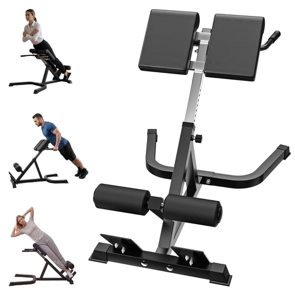 ROALW Roman Chair Hyperextension Bench, 300lb Capacity, Home Gym