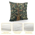 thumbnail image 4 of BANET Charlotte Home Furnishings Throw Pillow Covers Decorative Boho Pillow Covers for Couch Living Room Blue Tree Square Pillow Cases  Jacquard Woven for Cozy Bedroom Decor 12x12in, 4 of 5