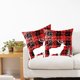 thumbnail image 4 of 4 Uds. Funda de almohada decorativa navideña de lino con copos de nieve y alce (relleno de almohada no incluido), 4 of 5