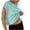 Light Blue, variant on fatyb Womens Workout T Shirts Open Back Short Sleeve Athletic Shirts Gym Loose Crop Running Yoga Tees