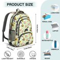 thumbnail image 5 of Border Collie and Sunflower Green Backpack for School, Cute School Bag with Adjustable Shoulder Straps and Padded Back, 16.9"x12.6"x5.9", 5 of 5