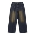 thumbnail image 7 of JSROAC Womens Straight Leg Denim Pants 2026 Wide Leg Faded Gradient Jeans with Pockets Fall Y2K Street Fashion Loose Casual Denim Trousers, 7 of 7