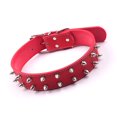 thumbnail image 4 of Collar De Perro Estilo Punk, Collar De Perro Grande Con Decoración De Remache, Collares De Perros Con Pachas De Moda Adecuados Para Perros Medianos Y Grandes, 16,9-21.3in, 4 of 7