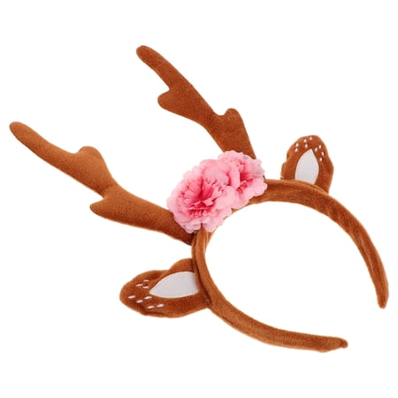 LOLIPPYY Antler Headband Deer Horn Design Comfortable Festive Hair Hoop for Seasonal Events