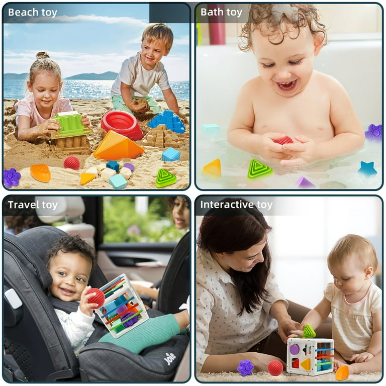 AiTuiTui Year Old Montessori Toys, Shape Sorter, Sensory