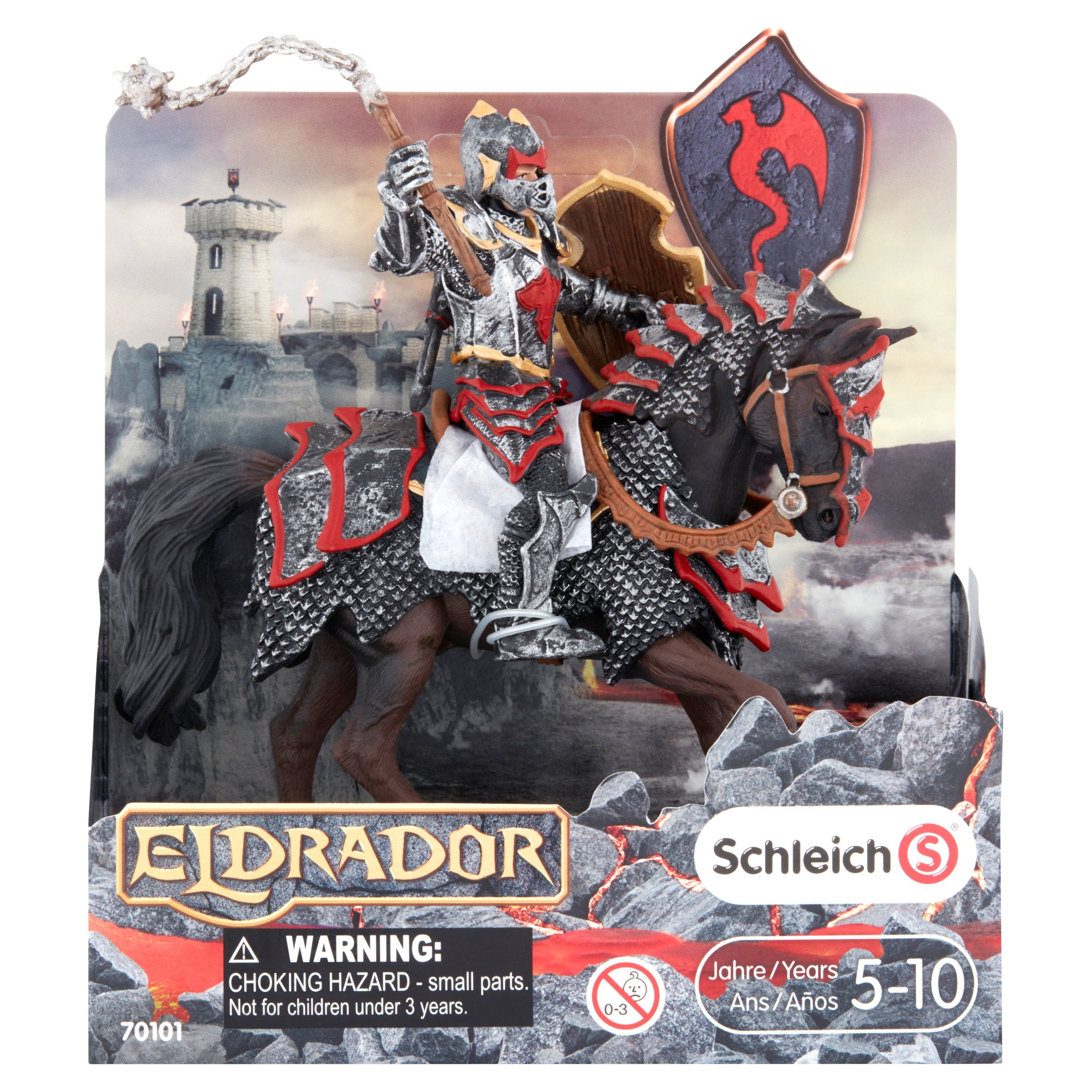 Schleich Eldrador Dragon Knight on Horse with Flail Toy 5-10 Years - Walmart.com