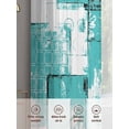thumbnail image 5 of Turquoise Pink Sheer Curtains 72 Inch Length 2 Panels Set, Modern Abstract Art Botanical Voile Window Treatment Rod Pocket Curtains Sheers Drapes for Bedroom/Living Room/Kitchen 52"x72"x2, 5 of 7