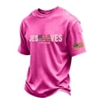 thumbnail image 2 of Men's US 250th Anniversary T Shirts with Jesus Saves Graphic and Vintage Wash Featuring Patriotic 1776 to 2026 Prints Hot Pink XXXL, 2 of 4