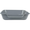 thumbnail image 4 of 2 Pack of Extra Large Cat Litter Box (ABS Material), Low Entry Senior Litter Pen for Geriatric Kitty Big Cats, Jumbo Pet Safe Litter Boxes Tray for Indoor Pets Potty (Gray, 24" L x 20" W), 4 of 8