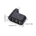 thumbnail image 3 of bedienty Hub USB 3 Ports Mini Multiport USB3.0 Répartiteur Adaptateur Clavier Souris Ordinateur Portable Bureau Noir en Sac 1Ensemble, 3 of 6