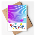 thumbnail image 1 of Gradual Helix Confused Art Deco Fashion Wedding Cards Congratulations Greeting Envelopes, 1 of 3