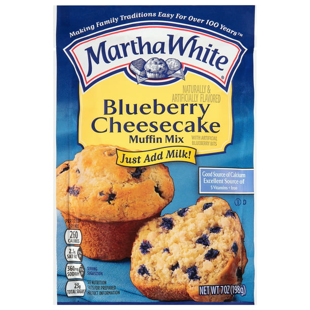 Martha White Blueberry Cheesecake Muffin Mix, 7 Oz Bag - Walmart.com