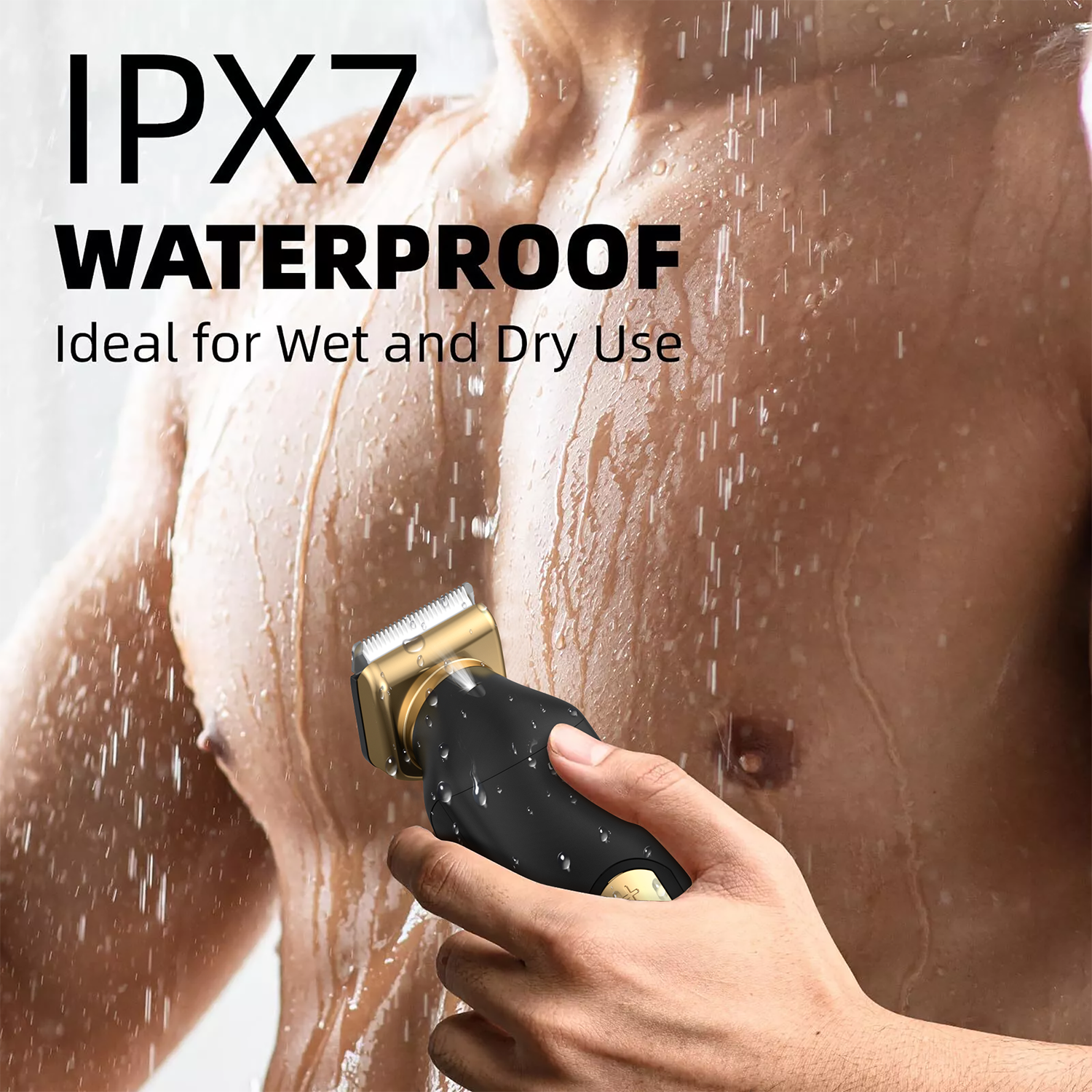 Cshidworld Body Hair Trimmer for Men, IPX7 Waterproof photo 2