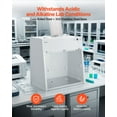 thumbnail image 4 of VEVOR Ducted Fume Hood, 23.62 x 31.69 x 27.56 inch Working Area, Lab Fume Hood with LED Light and G1 Pre-Filter, Exhaust Equipment for Laboratory Fume Control and Pharmaceutical Compounding, White, 4 of 9