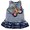 Blue butterfly, variant on WIBACKER 3M-24M Toddler Baby Girl Butterfly Casual Sleeveless Dress Denim Overalls Summer Jean Sundress for Infant